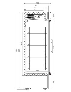 CONGÉLATEUR 2 PORTES EN VERRE 2