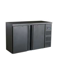 ARRIÈRE BAR RÉFRIGÉRÉE NOIR 2 PORTES