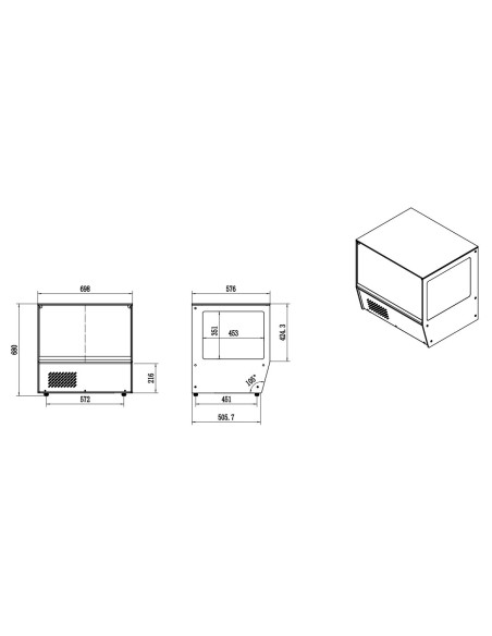 VITRINE RÉFRIGÉRÉE 125L
