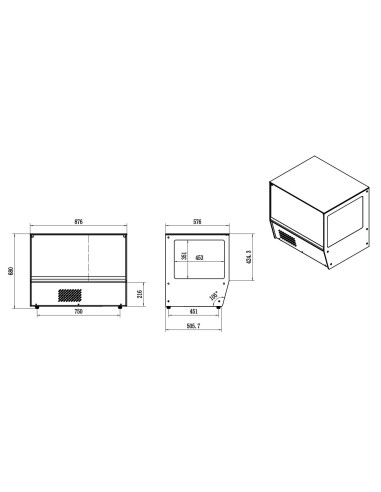 VITRINE RÉFRIGÉRÉE 159L