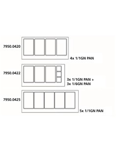 700 TABLE RÉFRIGÉRÉE AVEC VERRE 2 PORTES3X 1/1 + 3X 1/6... 2