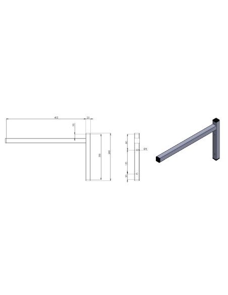 CONSOLE FIXE SEULE 400