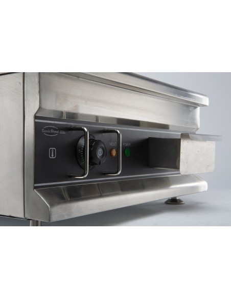 PLAQUE GRILLE ÉLECTRIQUE CHROME