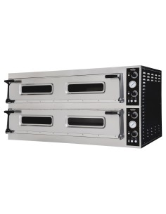 FOUR À PIZZA PLAQUES DOUBLE 2 x 6 GROS