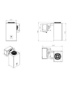 UNITÉ DE RÉFROIDISSEMENT TYPE POSITIF 4,1-6,5 M3 2