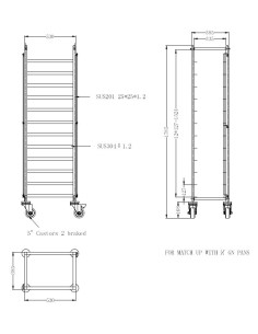 CHARIOTS DE DÉBRASSAGE DÉMONTABLE 1/1GN 2