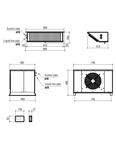 UNITÉ RÉFROIDISSEMENT SPLIT TYPE POSITIF...