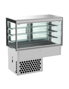 DROP-IN VITRINE CUBIQUE RÉFRIGÉRÉE - FERMÉ 3/1