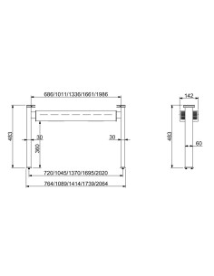 PRÉSENTOIR AVEC LUMIÈRE CHAUDE PAR CERAMIQUE 2/1 2