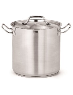 MARMITE PROFONDE EN ACIER INOXYDABLE + COUVERCLE ø20 6,3L