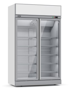 RÉFRIGÉRATEUR 2 PORTES EN VERRE INS-1000R