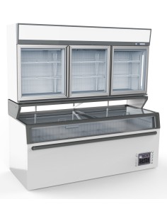 CHAMBRE MURALE FRIGORIFIQUES BLANC 3 PORTES EN VERRE