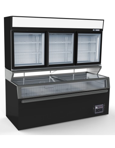 CHAMBRE MURALE FRIGORIFIQUES NOIR 3 PORTES EN...