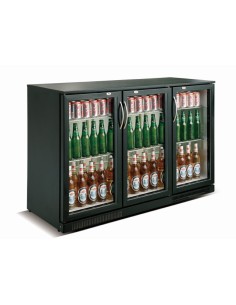 ARRIÈRE BAR RÉFRIGÉRÉE NOIR 3 PORTES