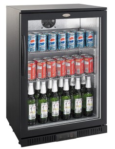 ARRIÈRE BAR RÉFRIGÉRÉE NOIR 1 PORTE
