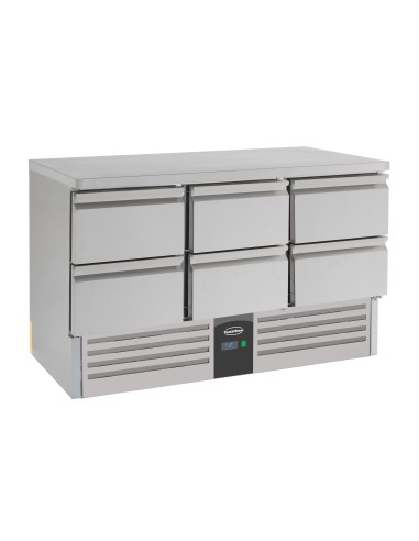TABLE RÉFRIGÉRÉE 6 DRAWERS