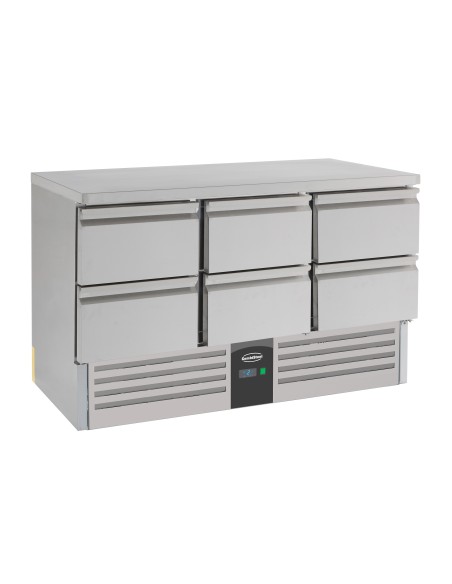 TABLE RÉFRIGÉRÉE 6 DRAWERS
