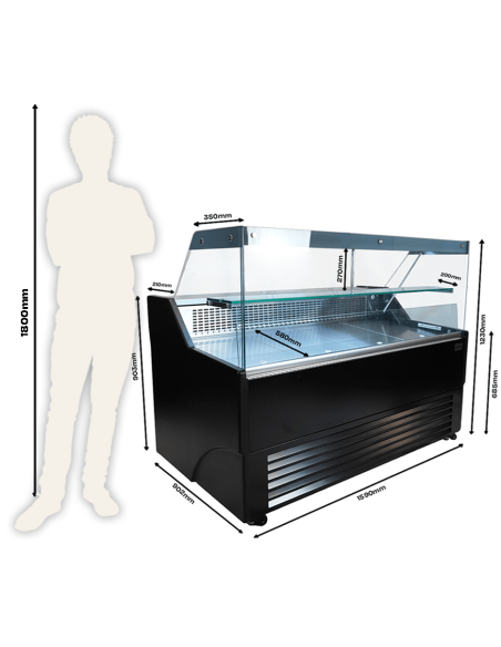 VITRINE RÉFRIGÉRÉE WESLEY 1.5