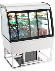 DROP-IN VITRINE RÉFRIGÉRÉE 140L PORTES COULISSANTES