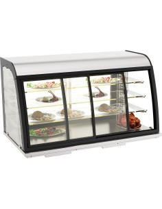 DROP-IN VITRINE CHAUFFANTE 155L PORTES COULISSANTES