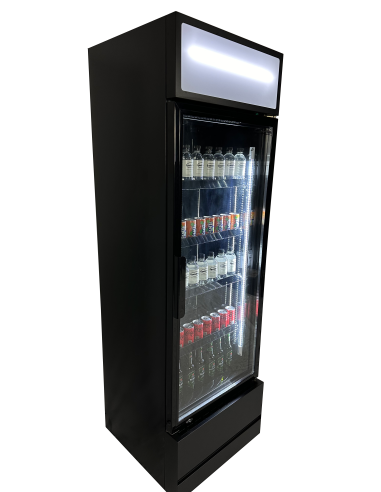 RÉFRIGÉRATEUR PORTE EN VERRE FCU-370 BL