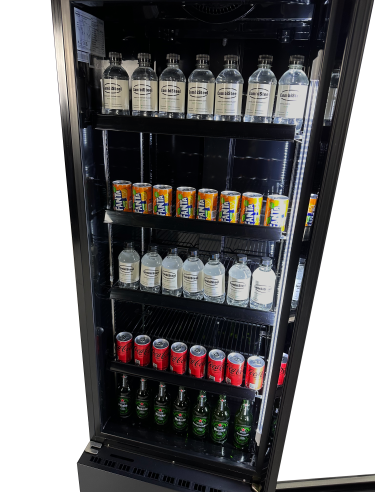 RÉFRIGÉRATEUR PORTE EN VERRE FCU-370 BL