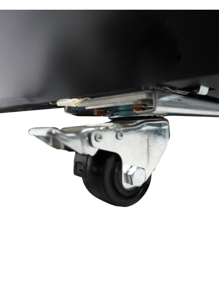 RÉFRIGÉRATEUR 3 PORTES EN VERRE NOIR CEB-1600R BL