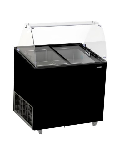 VITRINE À CREME GLACÉE CORSICA NOIR 6X5 LTR