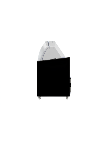 VITRINE À CREME GLACÉE TENERIFE NOIR 10X5 LTR