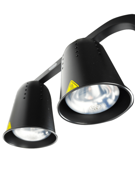 LAMPE CHAUFFANT NOIRE