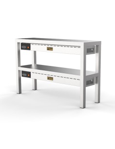 ÉTAGÈRE CHAUFFANTE EN CÉRAMIQUE 2 NIVEAUX 1400
8 HEATERS...