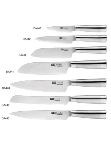 Couteau japonais Santoku Series 8 Vogue Tsuki 17,5cm