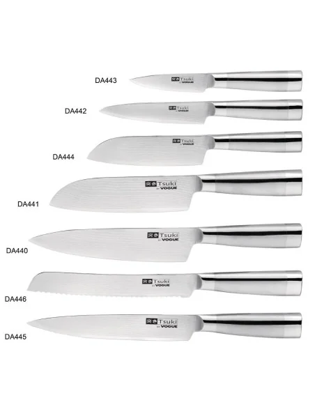 Couteau japonais Santoku Series 8 Vogue Tsuki 17,5cm