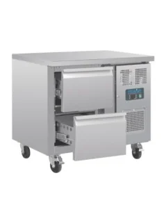 Table réfrigérée GN 1/1 ventilée 2 tiroirs Polar Série U 2