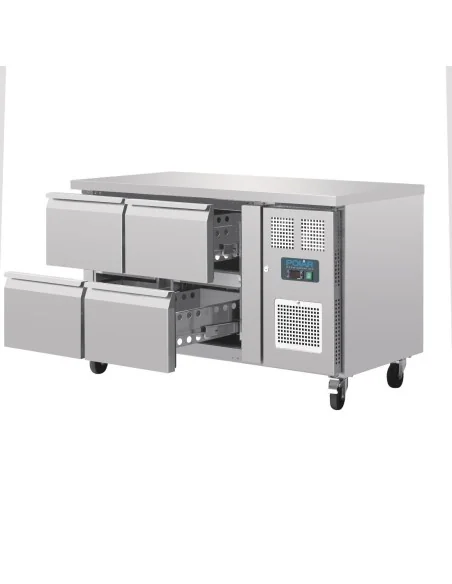 Table réfrigérée GN 1/1 ventilée 4 tiroirs Polar Série U