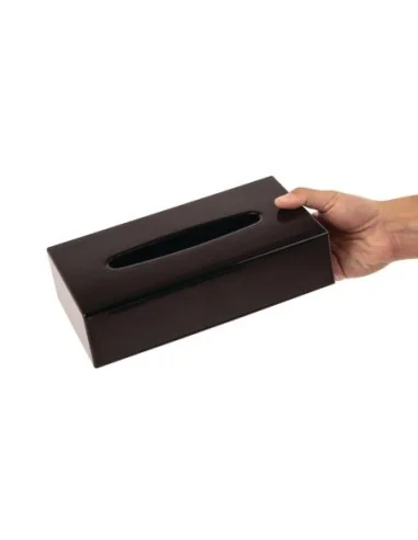 Boîte à mouchoirs rectangulaire noire