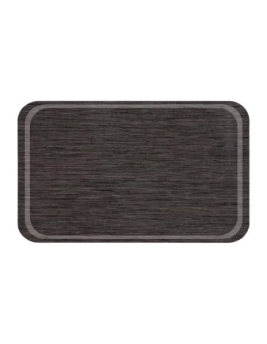 Plateau rond en mélamine Roltex GN1/1 antidérapant 530x325mm wengé