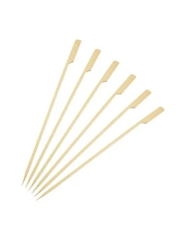 Brochettes biodégradables en bambou Fiesta Compostable 240mm (Lot de 100)