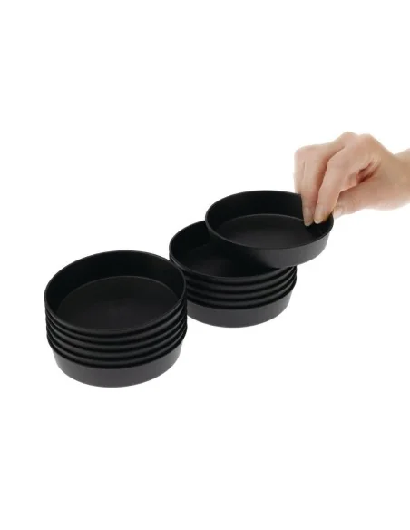 Moules à quiche Exoglass Matfer Bourgeat 100mm (lot de 12)