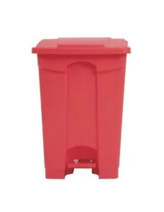 Poubelle de cuisine à pédale Jantex rouge 45L