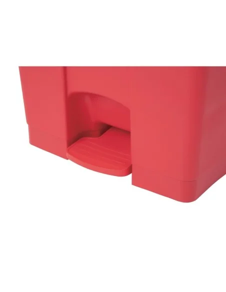 Poubelle de cuisine à pédale Jantex rouge 65L