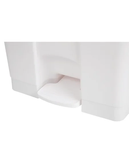 Poubelle de cuisine à pédale Jantex blanche 65L
