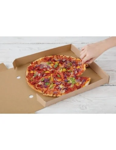 Cartons à pizza kraft Fiesta Compostable 35cm (Lot de 50)