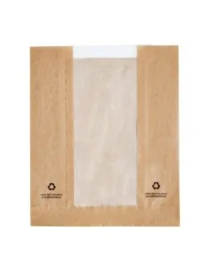 Sachets en papier avec fenêtre glassine Fiesta Compostable (lot de 1000)