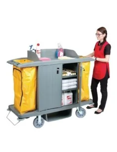 Chariot de nettoyage avec portes Jantex 2