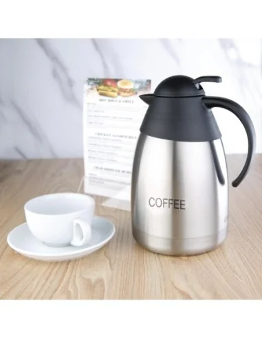 Pichet isotherme à café Olympia couvercle bombé 1,5L