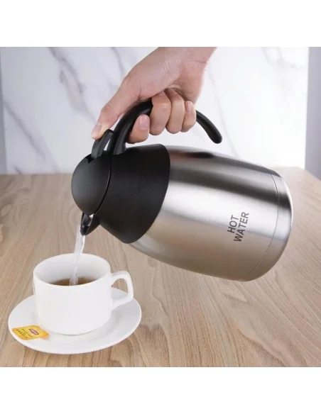 Pichet isotherme d'eau chaude Olympia couvercle bombé 1,5L