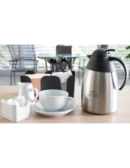Pichet isotherme d'eau chaude Olympia couvercle bombé 1,5L