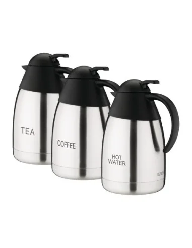 Pichet isotherme d'eau chaude Olympia couvercle bombé 1,5L