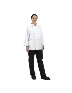 Veste de cuisine mixte Whites Chicago manches longues blanche S 2